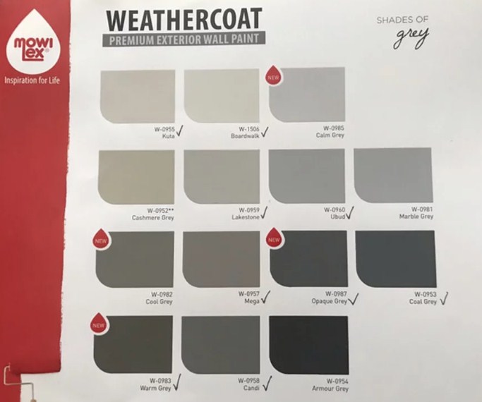 Katalog Warna Cat Mowilex Exterior Weathercoat 2