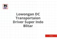 Lowongan DC Transportaion Driver Super Indo Blitar