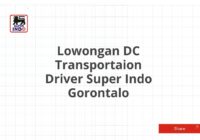 Lowongan DC Transportaion Driver Super Indo Gorontalo