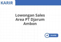 Lowongan Sales Area PT Djarum Ambon