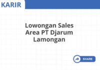 Lowongan Sales Area PT Djarum Lamongan