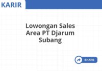 Lowongan Sales Area PT Djarum Subang