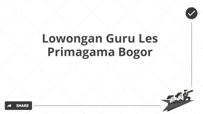 Lowongan Guru Les Primagama Bogor