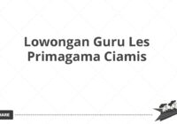 Lowongan Guru Les Primagama Ciamis