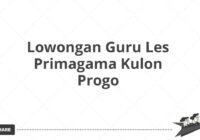 Lowongan Guru Les Primagama Kulon Progo