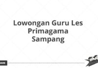 Lowongan Guru Les Primagama Sampang