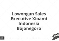 Lowongan Sales Executive Xioami Indonesia Bojonegoro