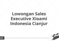 Lowongan Sales Executive Xioami Indonesia Cianjur