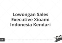 Lowongan Sales Executive Xioami Indonesia Kendari