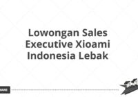 Lowongan Sales Executive Xioami Indonesia Lebak