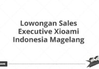 Lowongan Sales Executive Xioami Indonesia Magelang